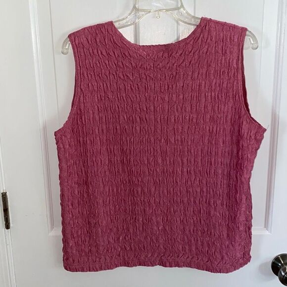 🔥3/$20🔥 Willow Ridge sleeveless textured blouse size XL - Picture 5 of 7